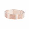 Rose Stretch Glitter Square Bangle