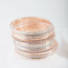 Rose Glitter Bangle 20-Pack