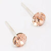 Blush Czech Crystal Small Stud Earrings