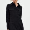 Black Shirt Dress Long Sleeve