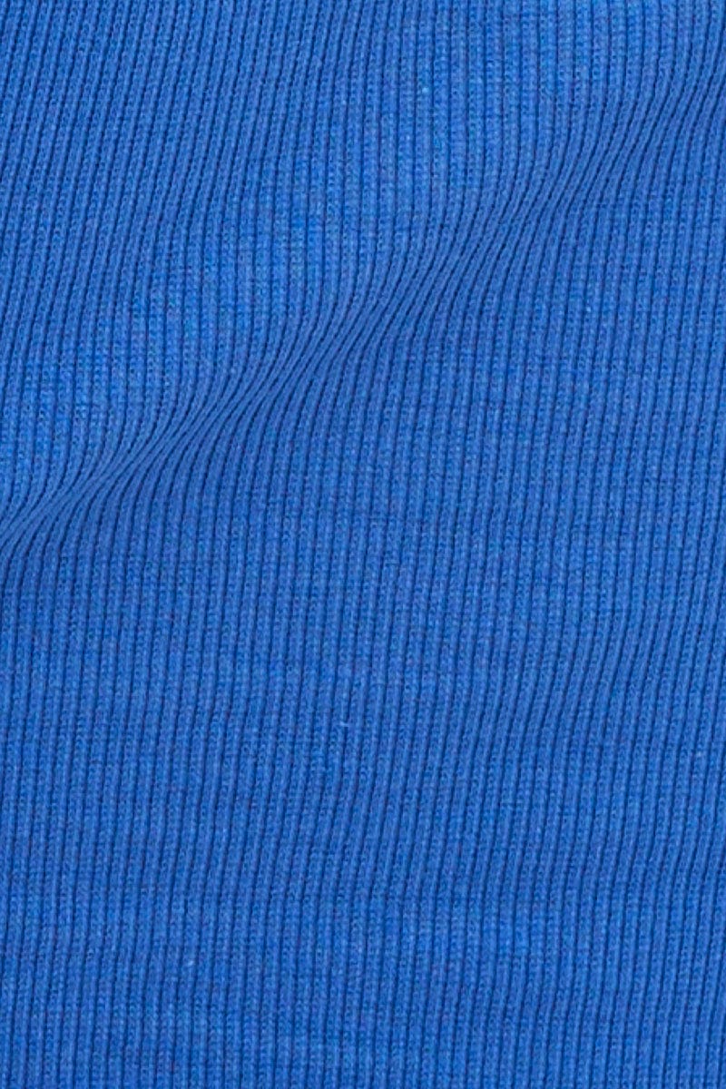 Blue Tank Top Sleeveless Crew Neck - Image 6